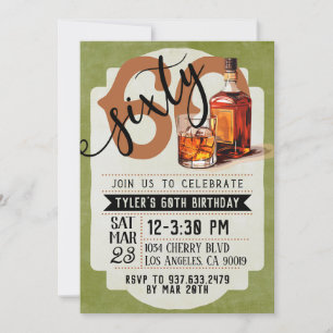 Invitation Whiskey & Cigars 60e anniversaire