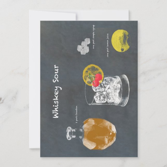 Invitation Whiskey Sour (Devant)