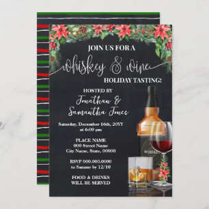 Invitation Whiskey & Wasting Fête de Noël