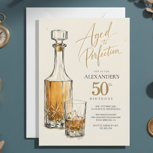 Invitation Whisky Vieilli à la Perfection 50e Anniversaire
