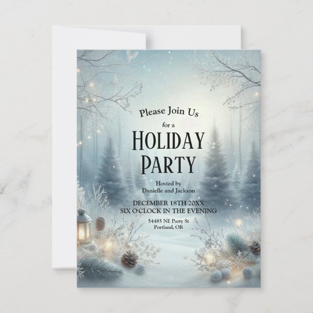 Invitation Whispers d'un solstice d'hiver (Devant)