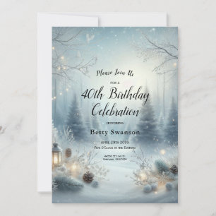 Invitation Whispers d'un solstice d'hiver