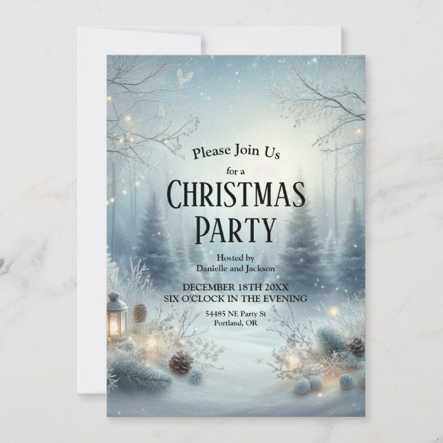 Invitation Whispers d'un solstice d'hiver (Devant)