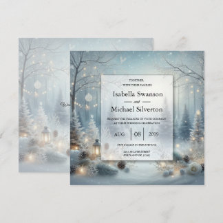 Invitation Whispers of a Winter Solstice Wedding