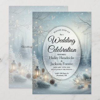 Invitation Whispers of a Winter Solstice Wedding