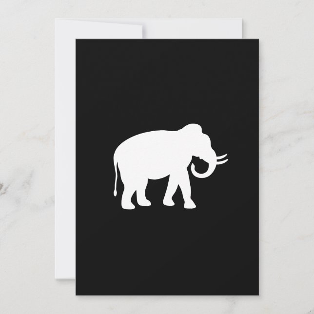 Invitation White Elephant Gift Exchange Party (Devant)