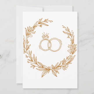 Invitation White & Gold Flourish Rejoignez-nous pour célébrer