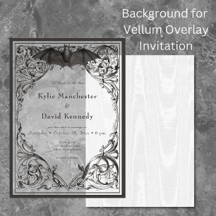 Invitation White Moire Taffeta Satin Arrière - plan