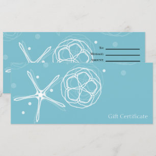 Invitation White Turquoise Elegant Pearl Starfish Certificat 