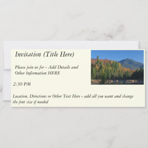 Invitation Whiteface Mountain sur Little Cherrypatch Pond