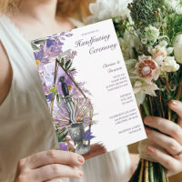 Wicca Handfasting Élégant Purple Floral