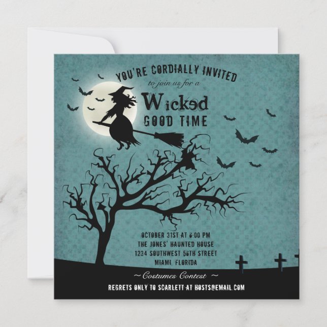 Invitation Wicked Witch (Devant)