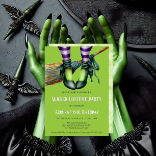 Invitation Wicked Witch Costume Party