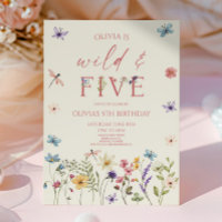 Wild & Five Fleur sauvage Floral 5e fête d'anniver
