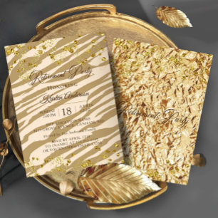 Invitation Wild Modern Chic Retraite Party