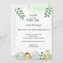 Invitation Wild One Baby shower