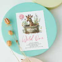 Wild One Cute Giraffe 1er anniversaire Photo Anima