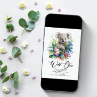 Wild One Cute Koala 1er Anniversaire Photo Animal