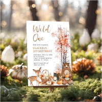 Wild One Fall Citrouille Woodland 1er anniversaire
