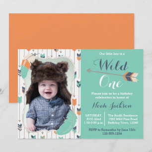 Invitation Wild One Tribal First Birthday