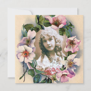 INVITATION WILD ROSES SWEET 16 GABARIT DE PHOTO