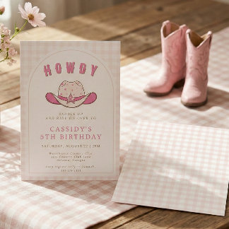 Invitation Wild West Cowgirl Country Western Birthday Party I