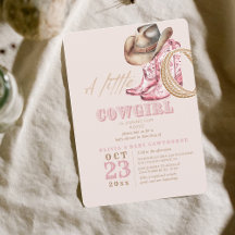 Wild West Little Cowgirl Baby Girl shower