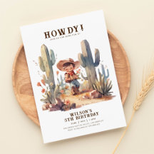 Wild West Moderne Cowboy Anniversaire