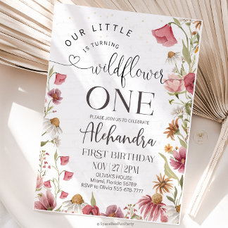 Invitation Wildflower Birthday Garden Party