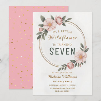 Invitation Wildflower Level 7 Birthday
