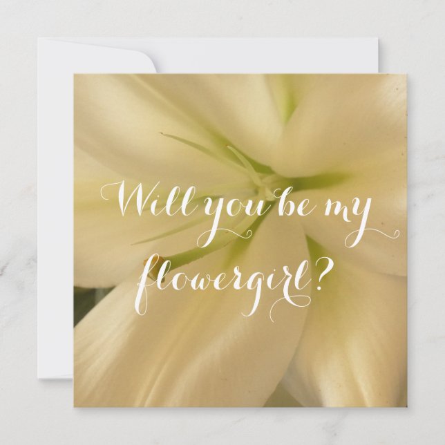 Invitation Will you be flowergirl (Front)
