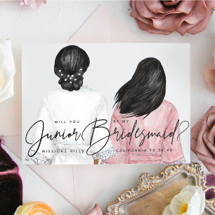 Invitation Will You Be My Junior Bridesmaid? Girls in Robes I