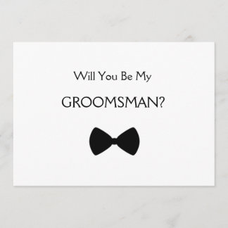 Invitation Will you voit my groomsman ?