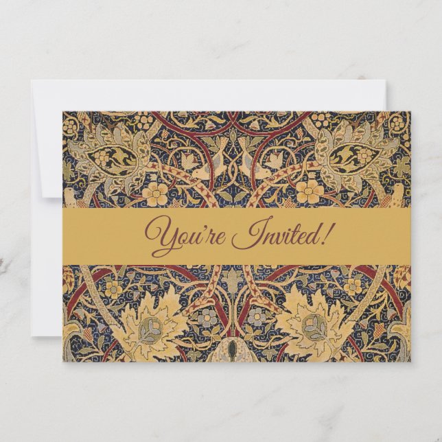 Invitation William Morris Bullerswood Tapisserie Faux (Devant)
