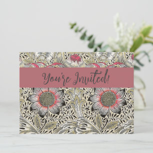 Invitation William Morris Corncocktail fond d'écran floral