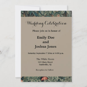 Invitation William Morris Faune sauvage Fox