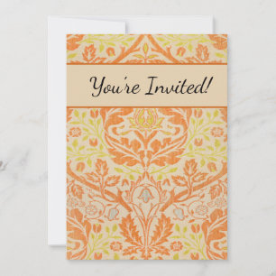 Invitation William Morris Golden Bough Tapestry Motif