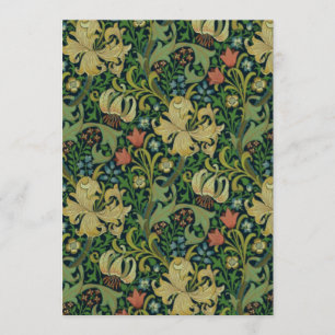 Invitation William Morris Golden Lily