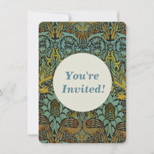 Invitation William Morris Peacock Dragon Fond d'écran