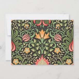 Invitation William Morris Persian Floral Antique