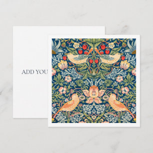 INVITATION : WILLIAM MORRIS : STRAWBERRY THIEVES