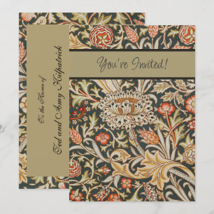 Invitation William Morris Trent Garden Flower Classic Botanic