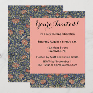 Invitation William Morris Tudor Fond d'écran Rose