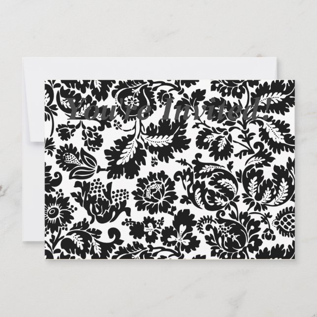 Invitation William Morris Venetian Damask Brocade (Devant)