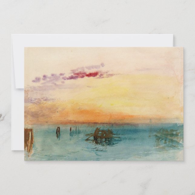 Invitation William Turner - La lagune près de Venise au couch (Devant)