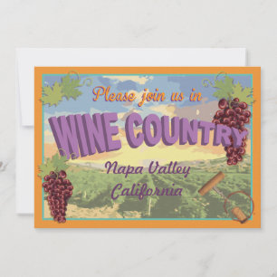 Invitation Wine Country Getaway Bachelorette Weekend Invitati