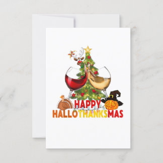 Invitation wine glass thankgiving funny wine happy hallothank