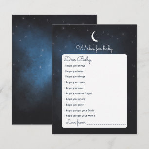 Invitation Wings for Baby shower Game Card