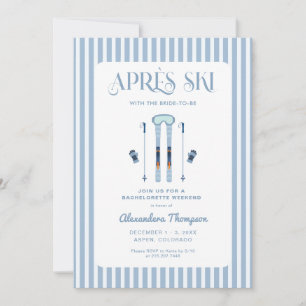 Invitation Winter Apres Ski Bachelorette Party