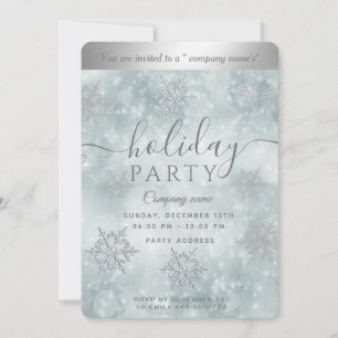 Invitation Winter merveilleux entreprise Fête de vacances Inv
